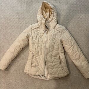 Columbia Women's Cream Hooded Puffer Jacket